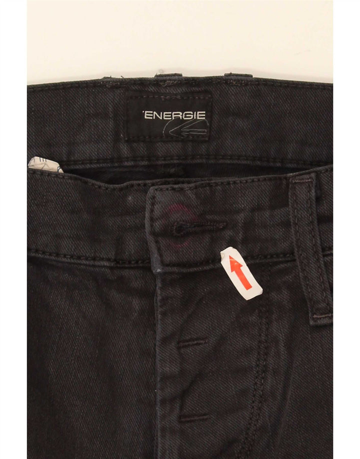 Energie Jeans Slim Feminino W32 L36 Algodão Preto