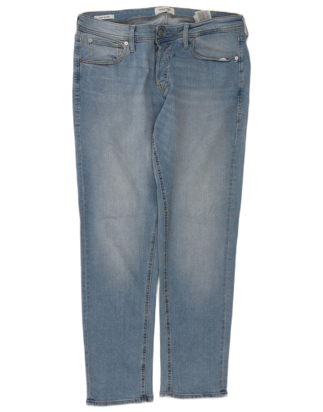 Jack & Jones Masculino GLENN Slim Jeans W36 L32 Azul Algodão