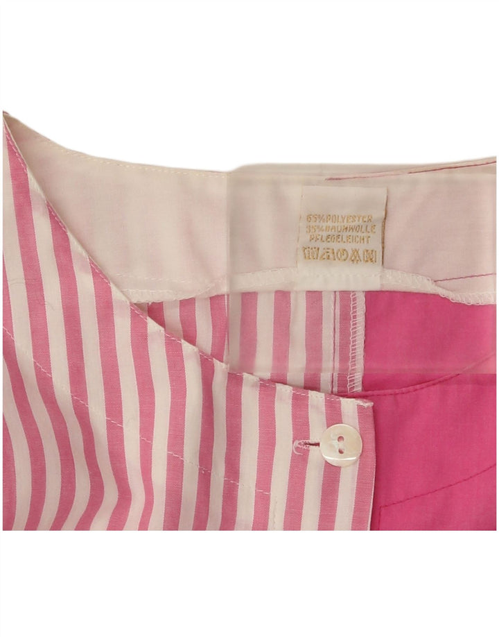 Blusa feminina vintage de manga curta EU 40 médio rosa colorblock