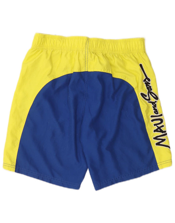Shorts de natação masculino MAUI AND SONS com estampa gráfica azul médio