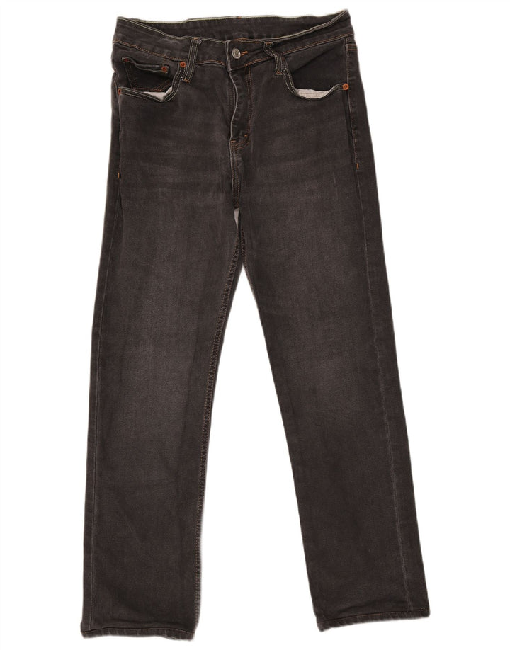 Jeans Levi's Slim Straight Masculino W32 L28 Algodão Cinza