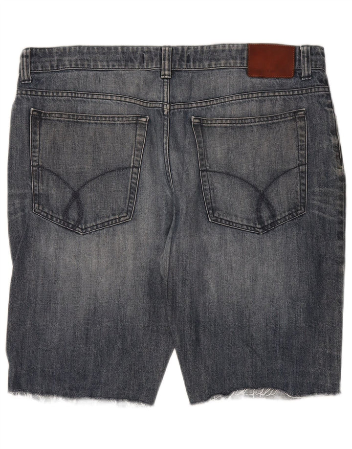 Shorts jeans masculino Calvin Klein W36 grande algodão azul