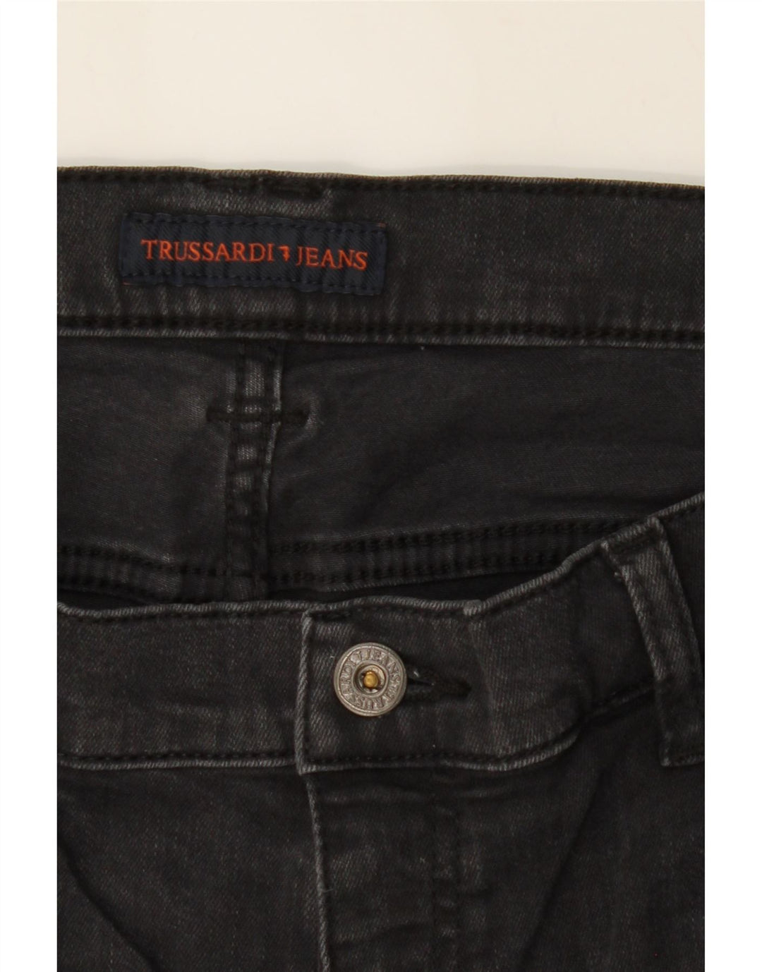 TRUSSARDI Womens Straight Jeans W30 L34 Black Vintage Trussardi and Second-Hand Trussardi from Messina Hembry 