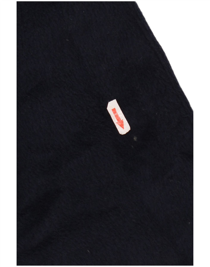 Sobretudo feminino Marks & Spencer grande tamanho UK 10 pequeno poliéster azul marinho