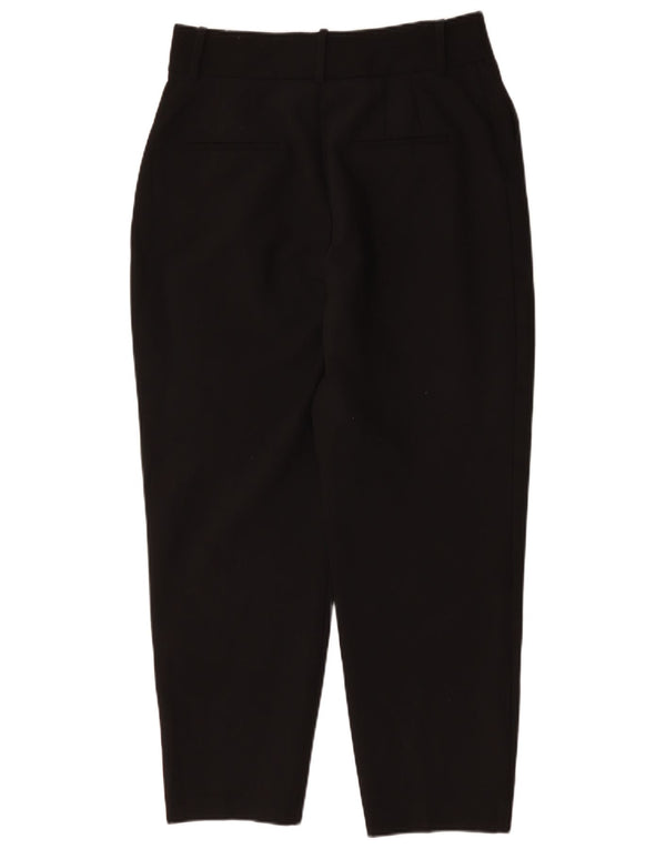 Zara Calça Chino Feminina Cintura Alta Pegged Grande W30 L27 Preta