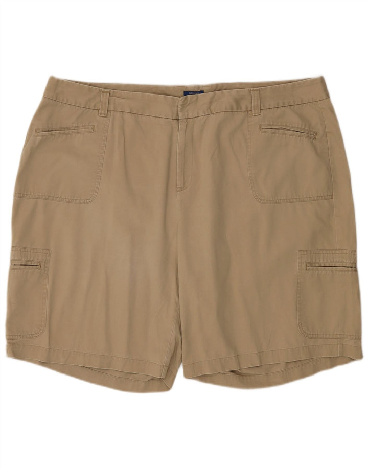 Shorts cargo feminino DOCKERS US 24 4XL W48 algodão bege