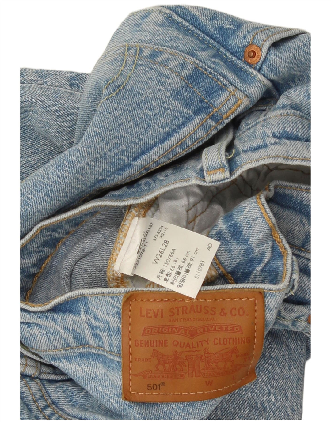 Levi's Jeans Feminino 501 Reto W26 L28 Azul