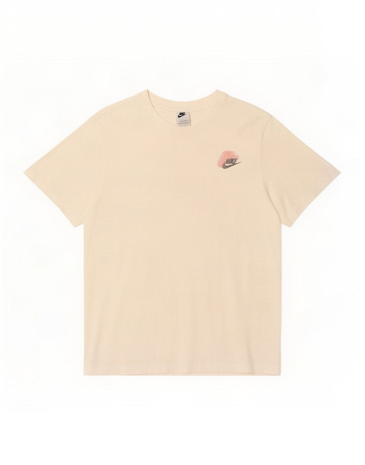 Camiseta Nike masculina gráfica Top médio algodão branco
