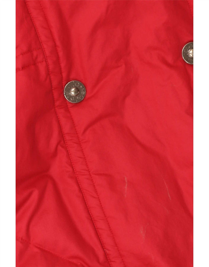 HEAD Casaco feminino superdimensionado reversível acolchoado IT 48 XL algodão vermelho