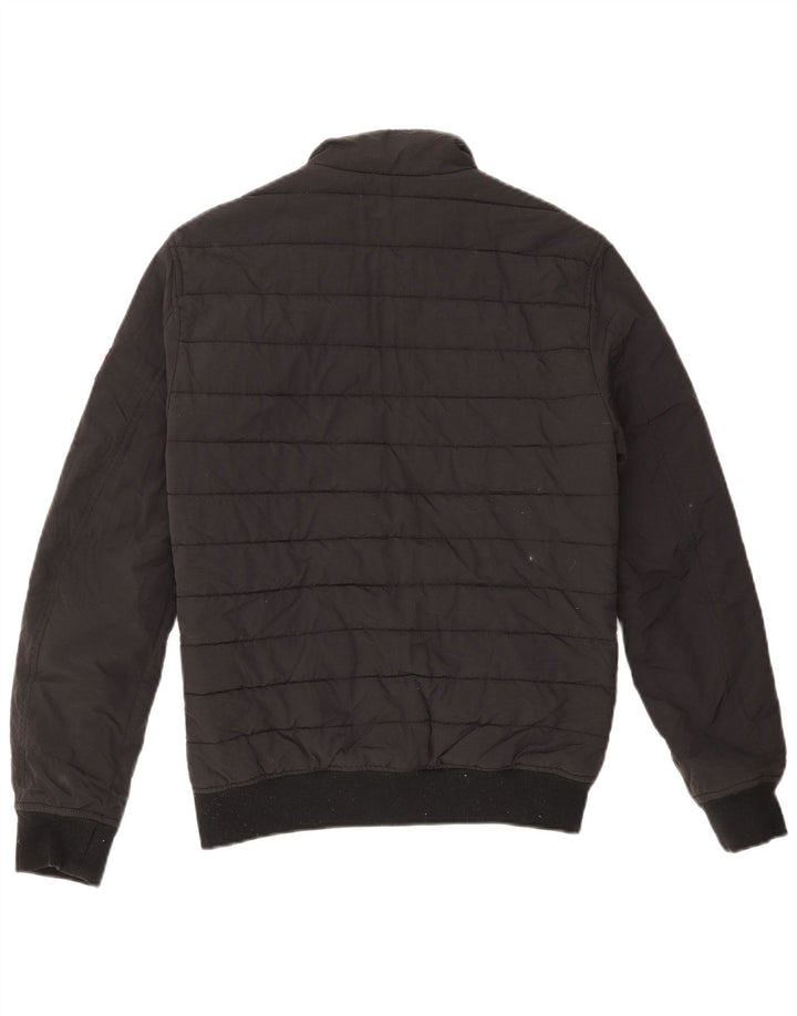 Jaqueta acolchoada masculina SUPERDRY UK 36 pequena nylon preta