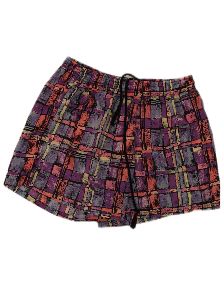 Shorts de natação masculino Santostefano pequeno poliamida geométrica multicolorida