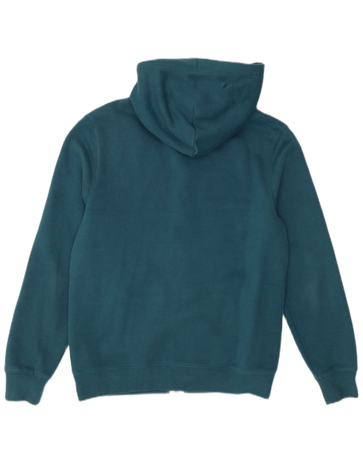 Suéter masculino com capuz e zíper Jack Wills algodão turquesa médio