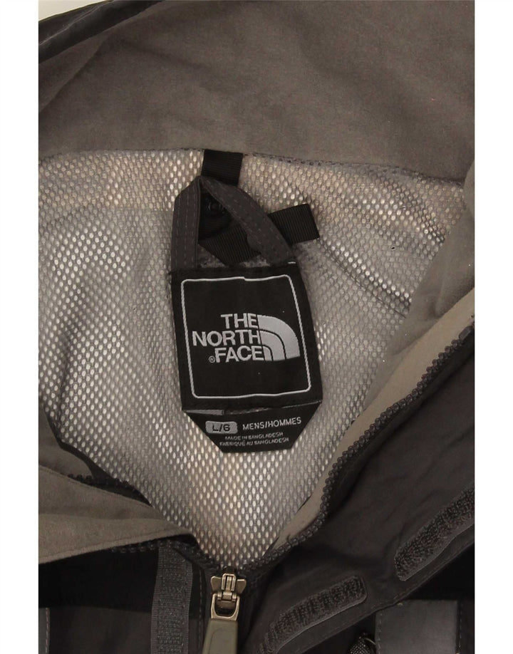 Jaqueta de chuva masculina The North Face UK 40 grande bloco colorido cinza