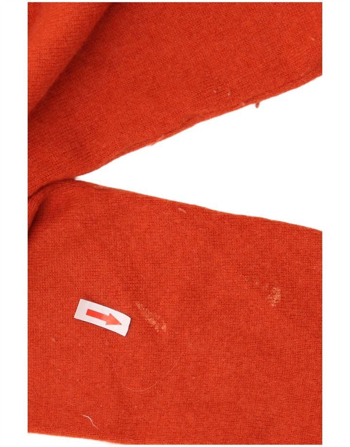 Suéter feminino Hobbs com gola tartaruga e gola alta Reino Unido 16 grande lã laranja