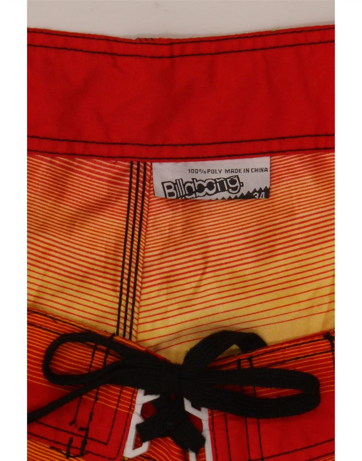 Billabong Mens Graphic Natação Shorts Grande Listrado Multicolorido
