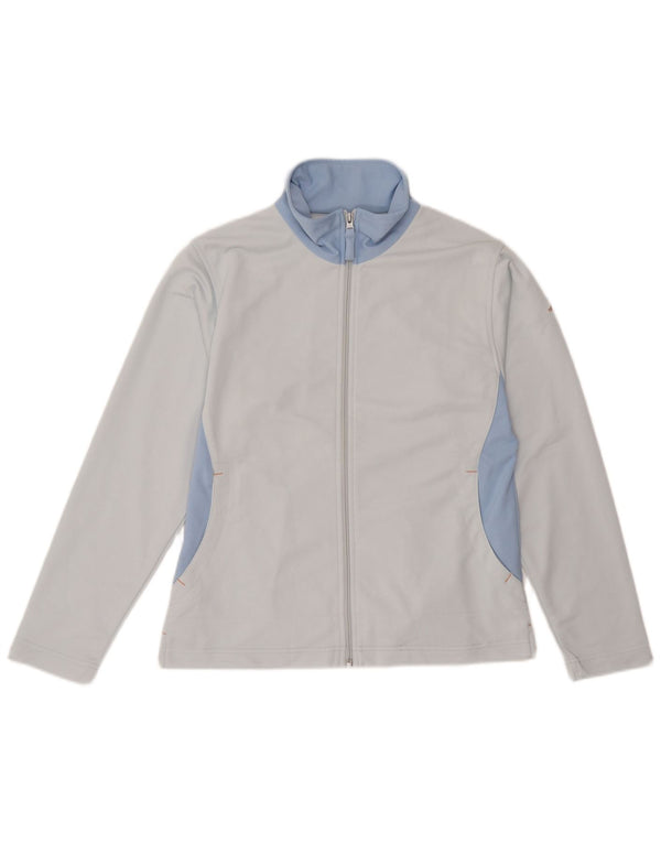 Jaqueta feminina KAPPA UK 16 grande bloco colorido azul poliéster