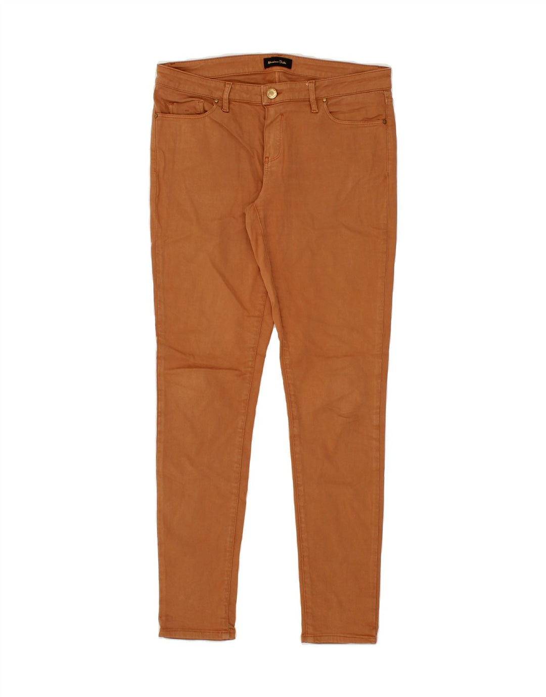 MASSIMO DUTTI Womens Skinny Casual Trousers EU 40 Medium W30 L30 Brown Vintage Massimo Dutti and Second-Hand Massimo Dutti from Messina Hembry 