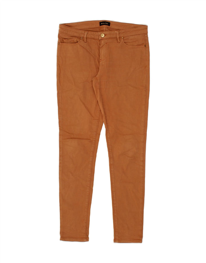 MASSIMO DUTTI Womens Skinny Casual Trousers EU 40 Medium W30 L30 Brown Vintage Massimo Dutti and Second-Hand Massimo Dutti from Messina Hembry 