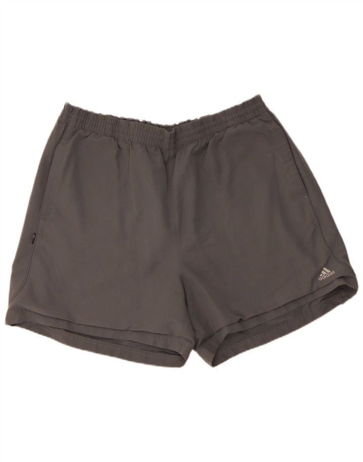 Shorts esportivos masculinos Adidas 2XL poliéster cinza