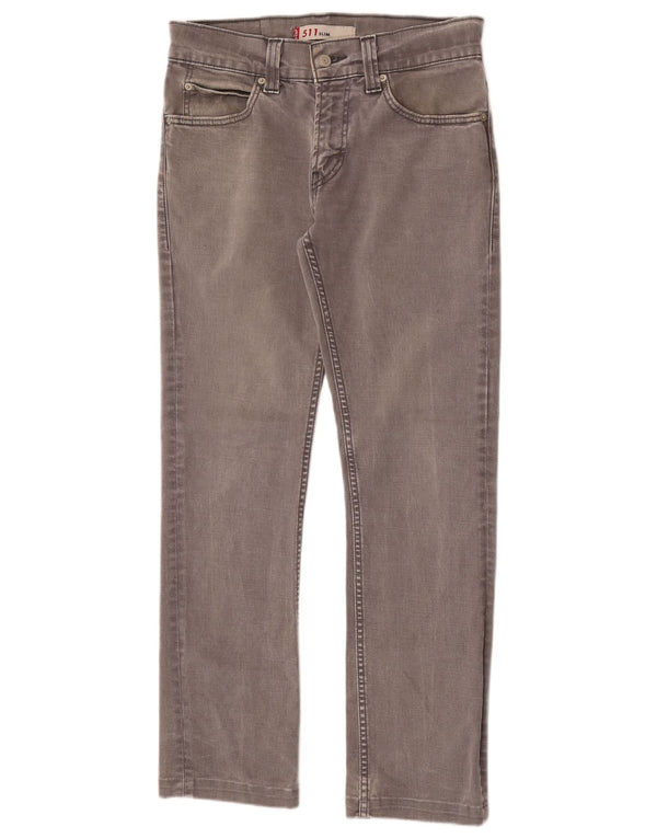 Levi's Masculino 511 Slim Jeans W30 L29 Cinza Algodão