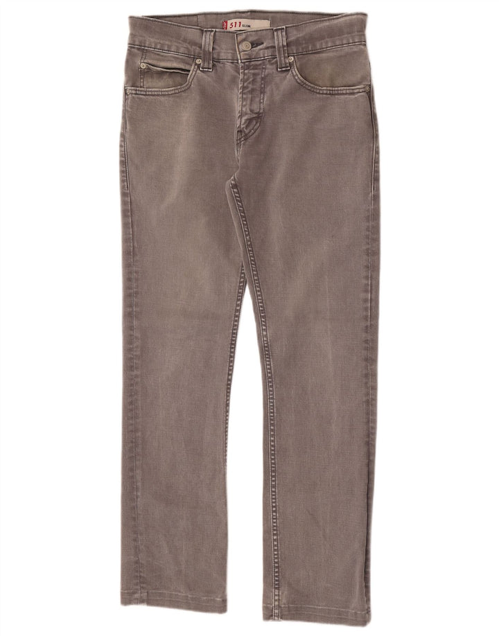 Levi's Masculino 511 Slim Jeans W30 L29 Cinza Algodão
