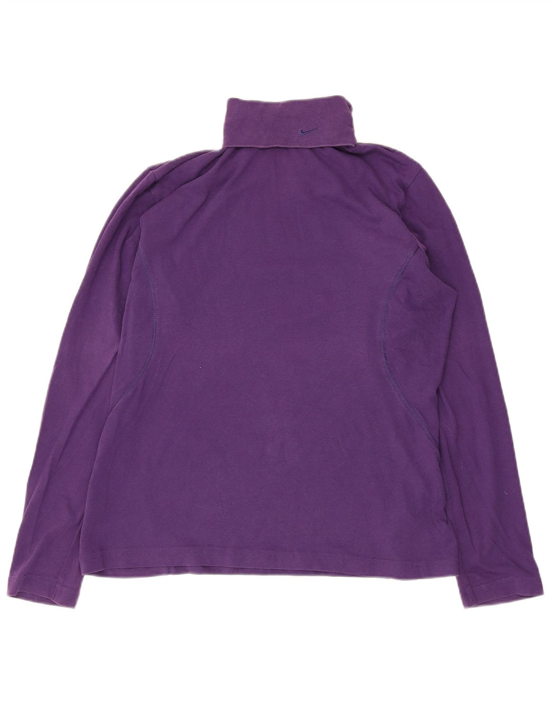 Nike feminino roll neck top manga comprida grande roxo