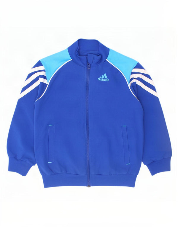 Jaqueta Adidas Meninos Treino Top 2-3 Anos Azul Colorblock Poliéster