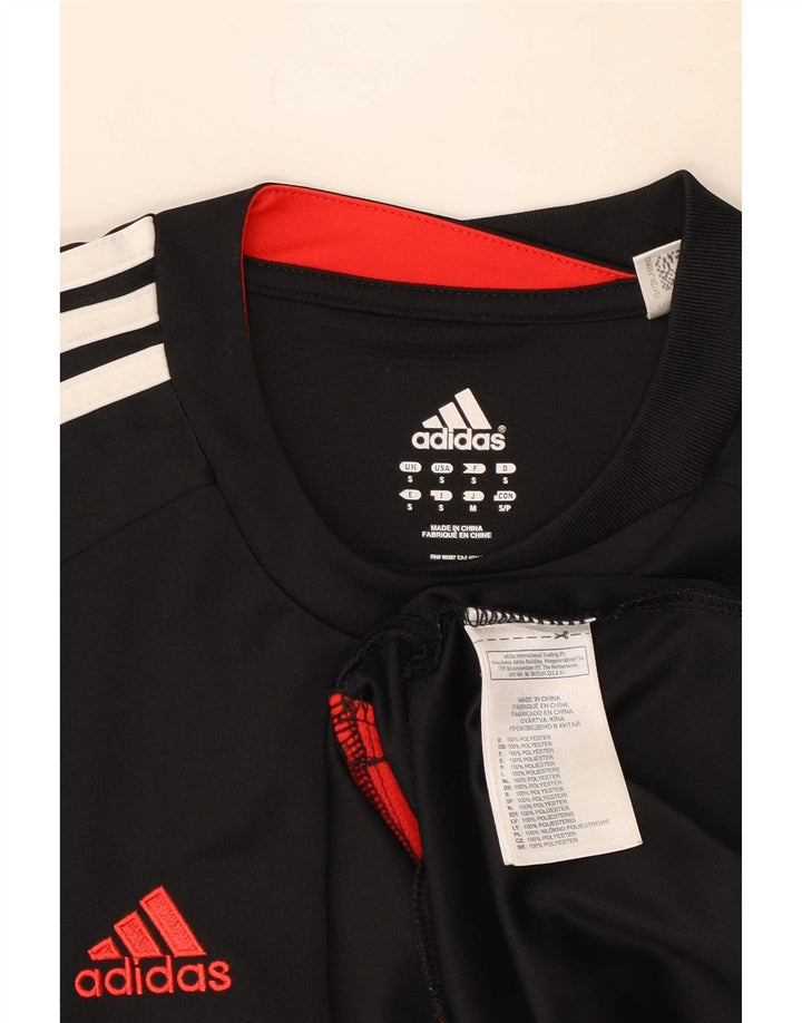 Adidas Masculino Climacool Camiseta Top Pequeno Preto Colorblock Poliéster
