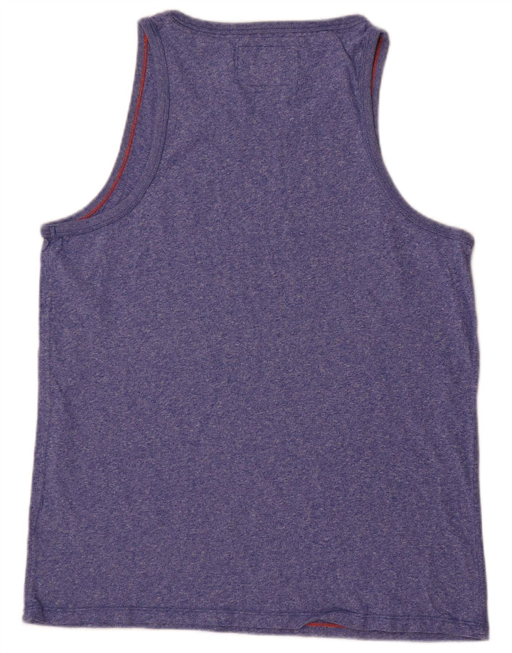 Colete masculino Superdry Top grande azul manchado