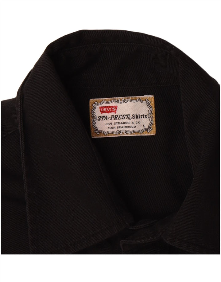 Camisa masculina Levi's grande algodão preto