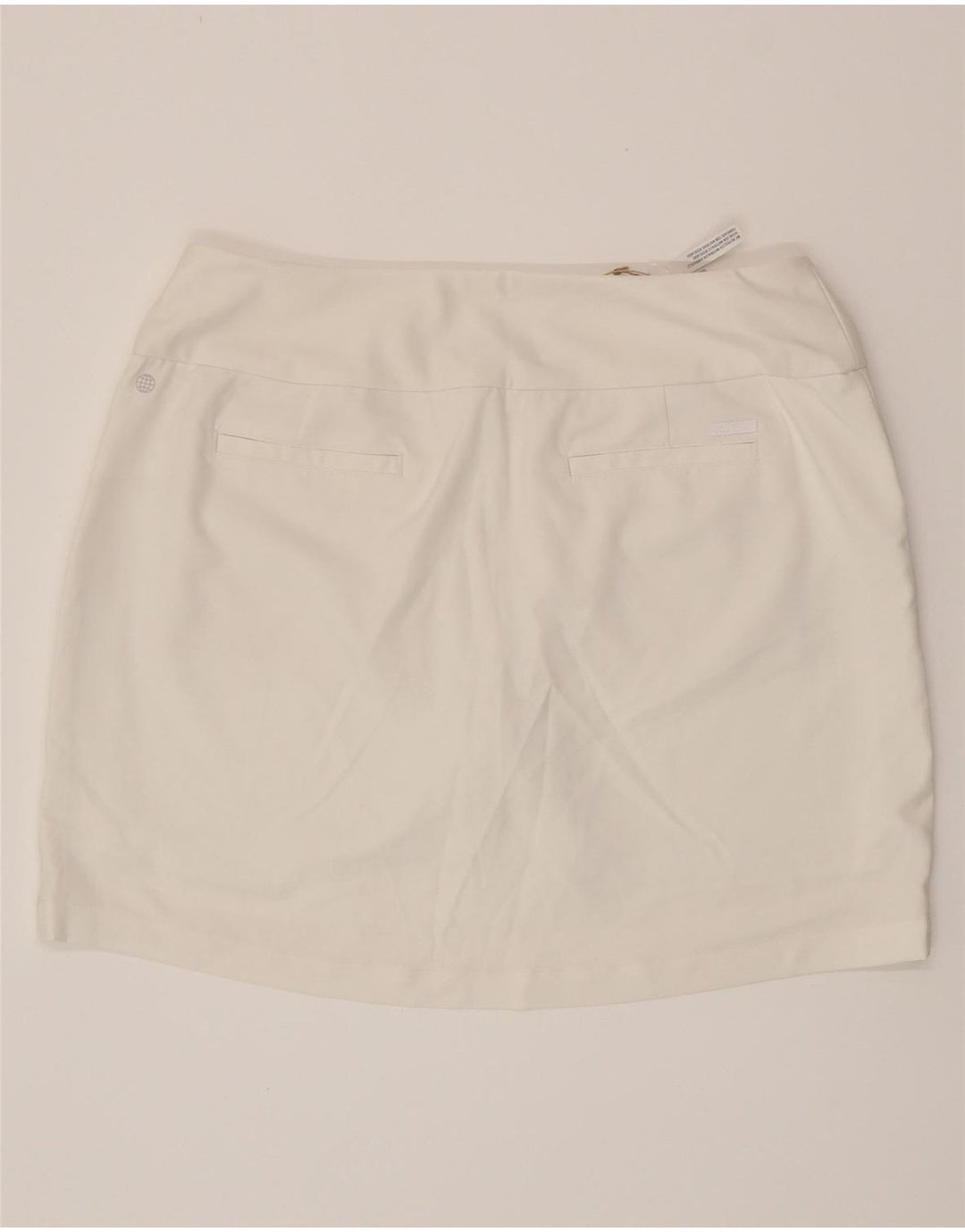 ADIDAS Womens Skort UK 16 Grande Poliéster Branco