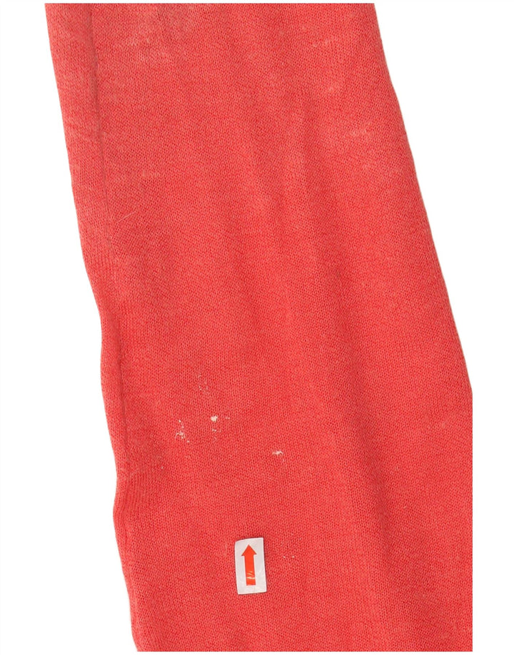 Suéter cardigã feminino longline LAURA ASHLEY Reino Unido 12 médio vermelho