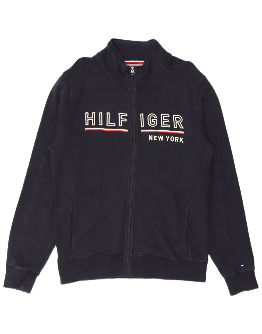 Tommy Hilfiger Mens Vintage Fit Treino Top Jaqueta Médio Azul Marinho