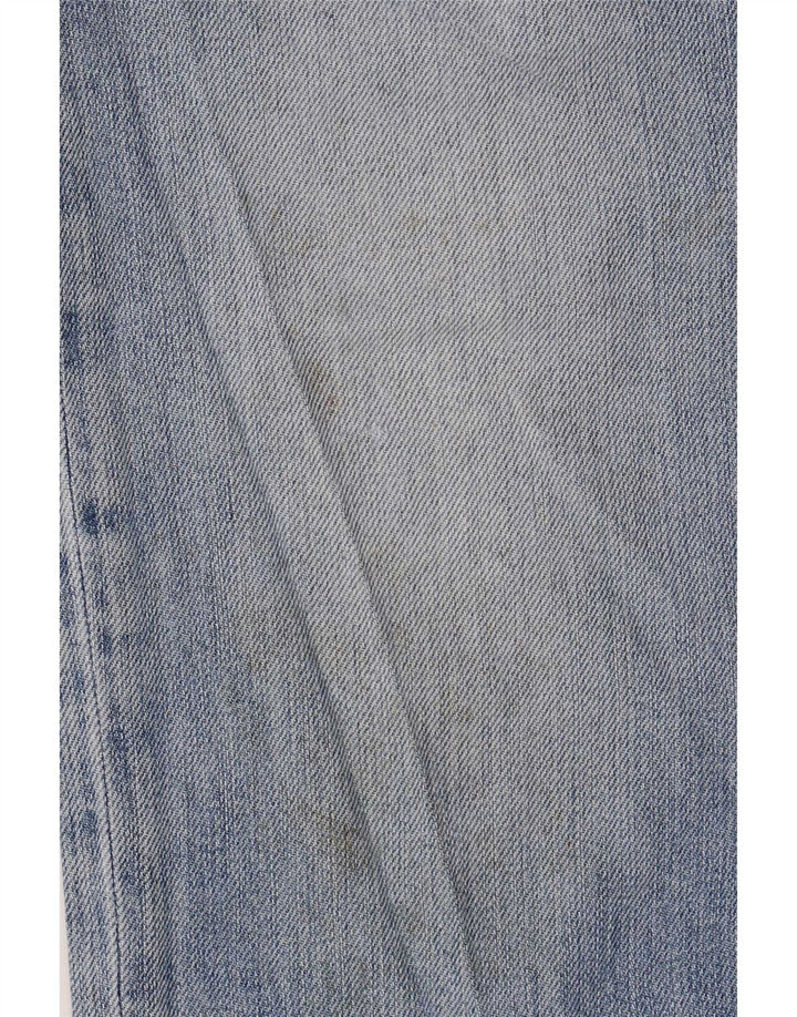 Jeans retos femininos Trussardi W32 L34 algodão azul