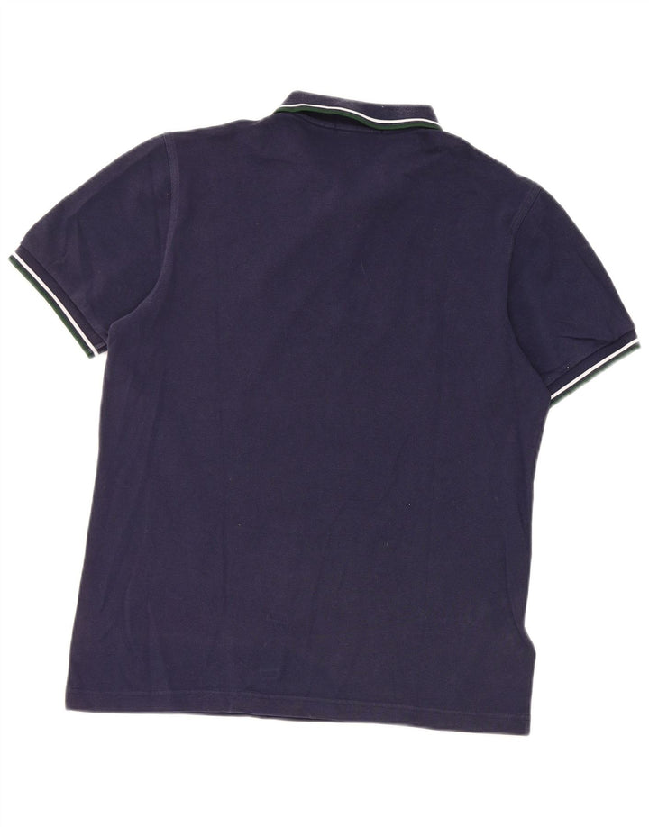 Camisa polo masculina Fred Perry médio algodão azul marinho