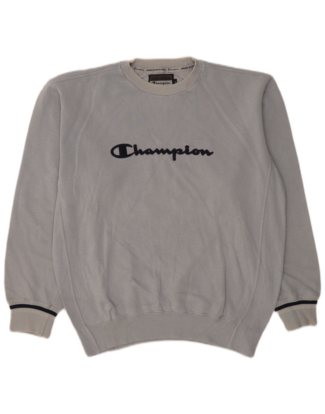 Champion moletom gráfico masculino jumper grande azul algodão clássico