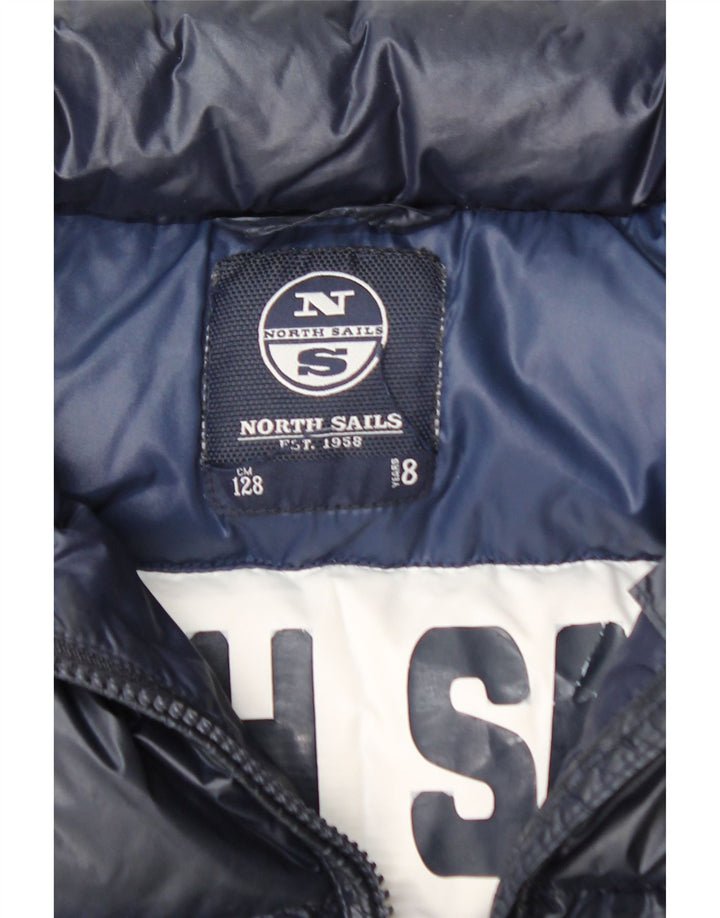 Casaco acolchoado menino NORTH SAILS 7-8 anos azul marinho poliamida