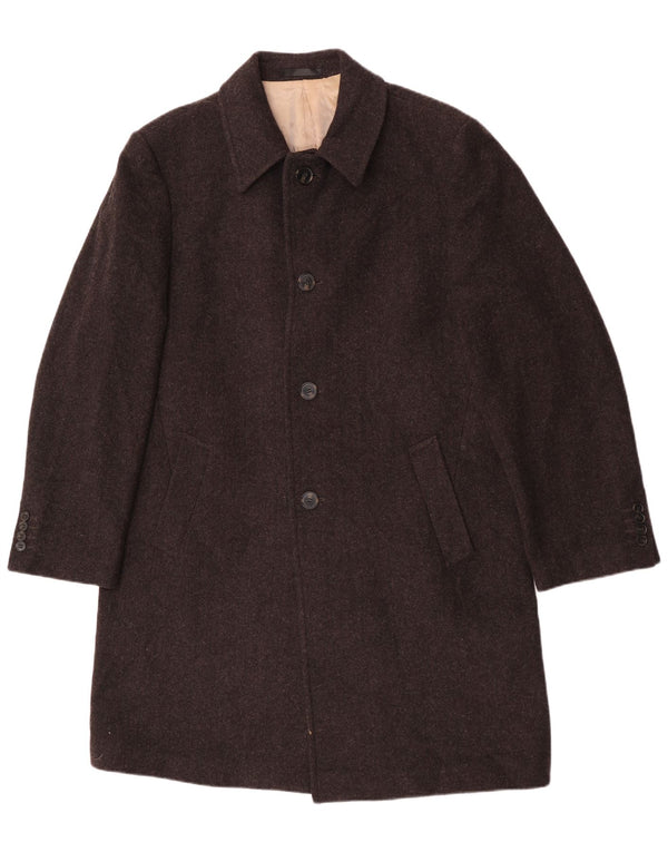 Sobretudo masculino Marks & Spencer UK 40 grande lã marrom