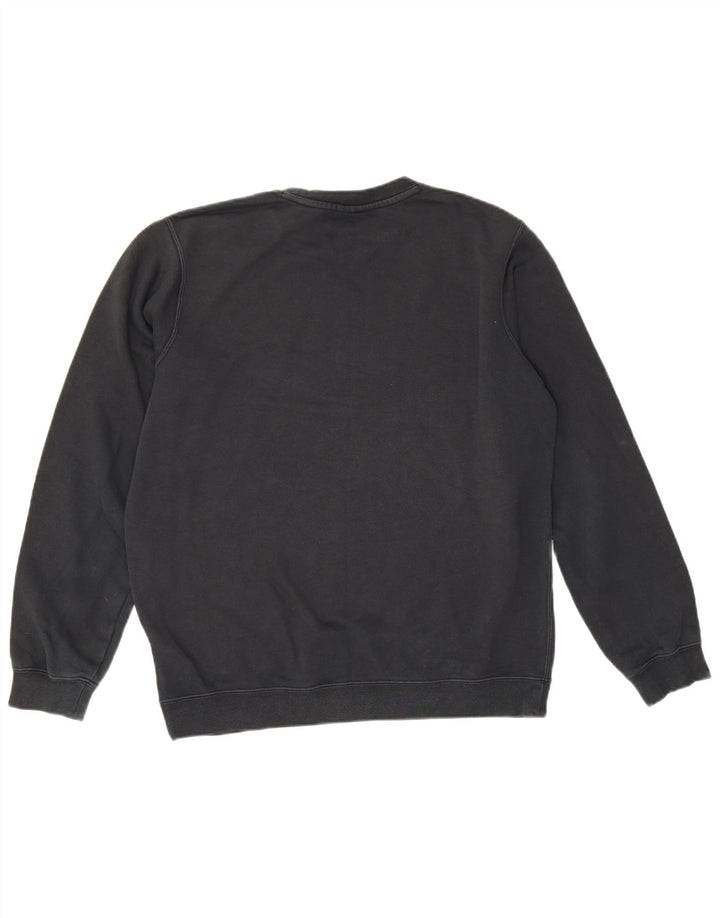 NIKE Mens Moletom Jumper Médio Algodão Preto
