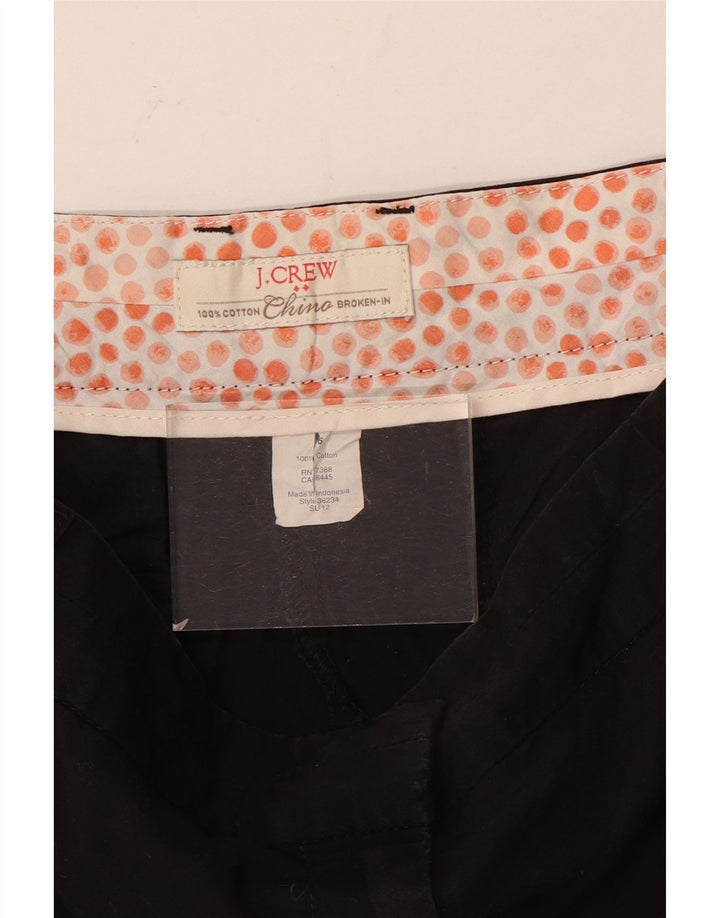 J. Crew Shorts feminino quebrado em chino EUA 6 médio W32 algodão preto