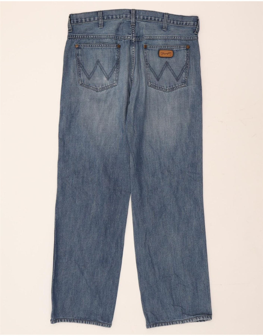 WRANGLER Masculino Texas Straight Jeans W34 L31 Azul Algodão