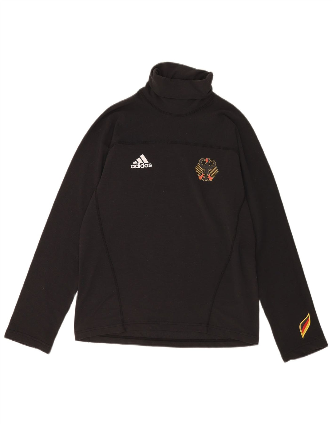 Adidas Mens Graphic Top Manga Longa Reino Unido 34/36 Pequeno Poliéster Preto