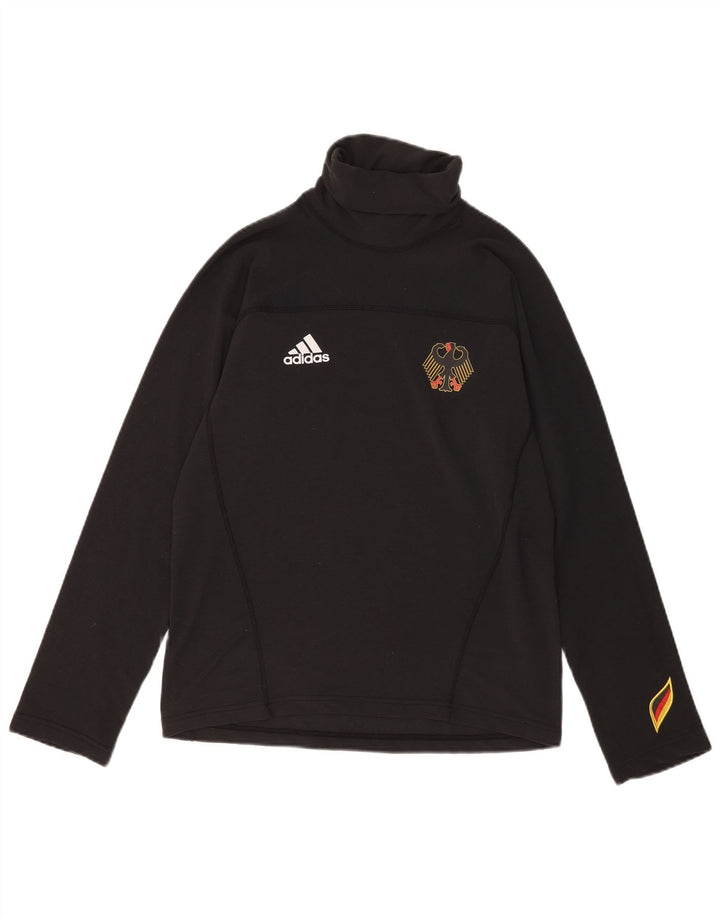 Adidas Mens Graphic Top Manga Longa Reino Unido 34/36 Pequeno Poliéster Preto