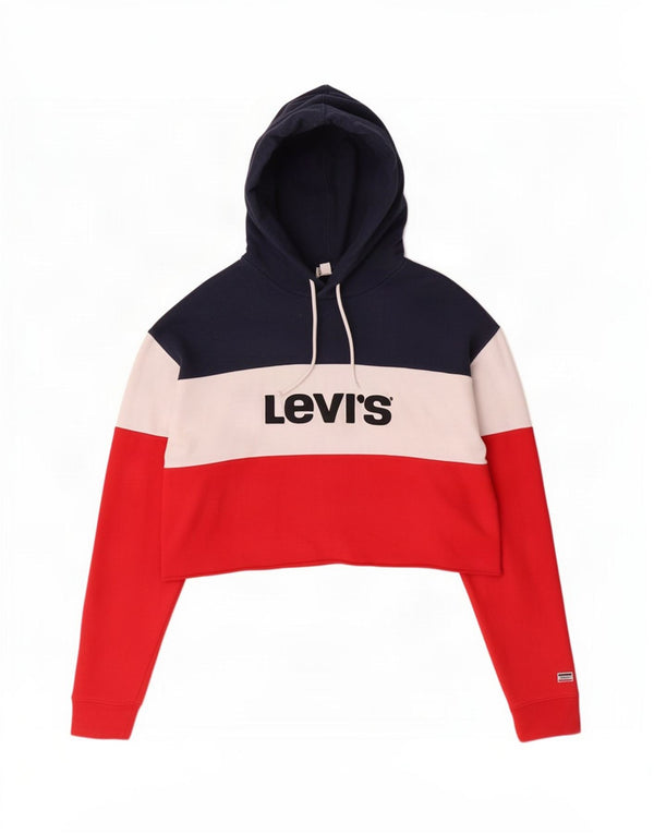 Suéter com capuz oversized feminino Levi's UK 14 médio multicolorido