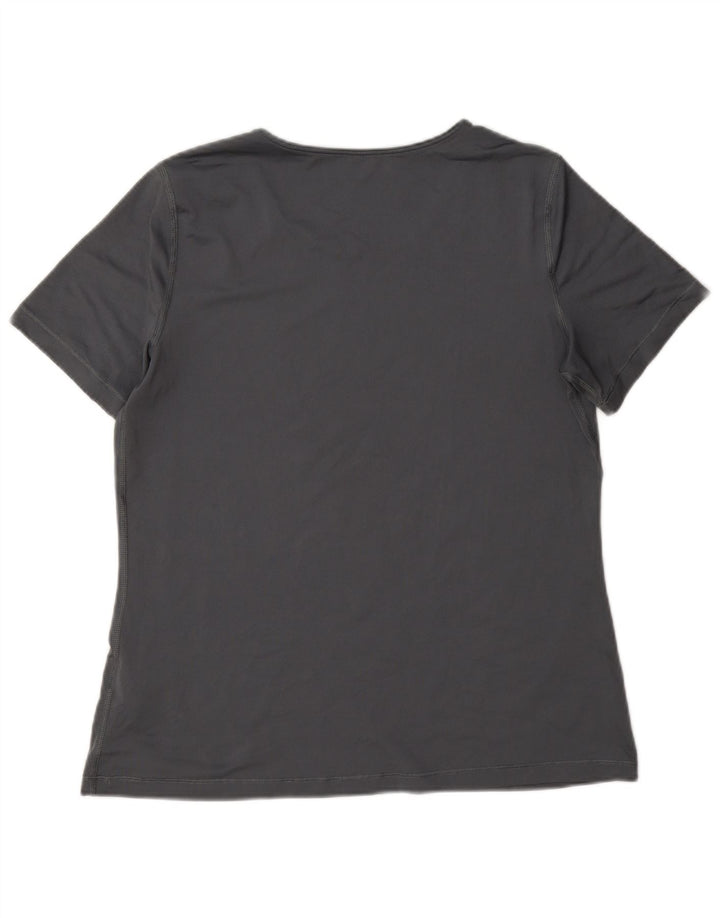 Camiseta Nike Feminina Dri Fit Top UK 16 Grande Cinza Poliéster