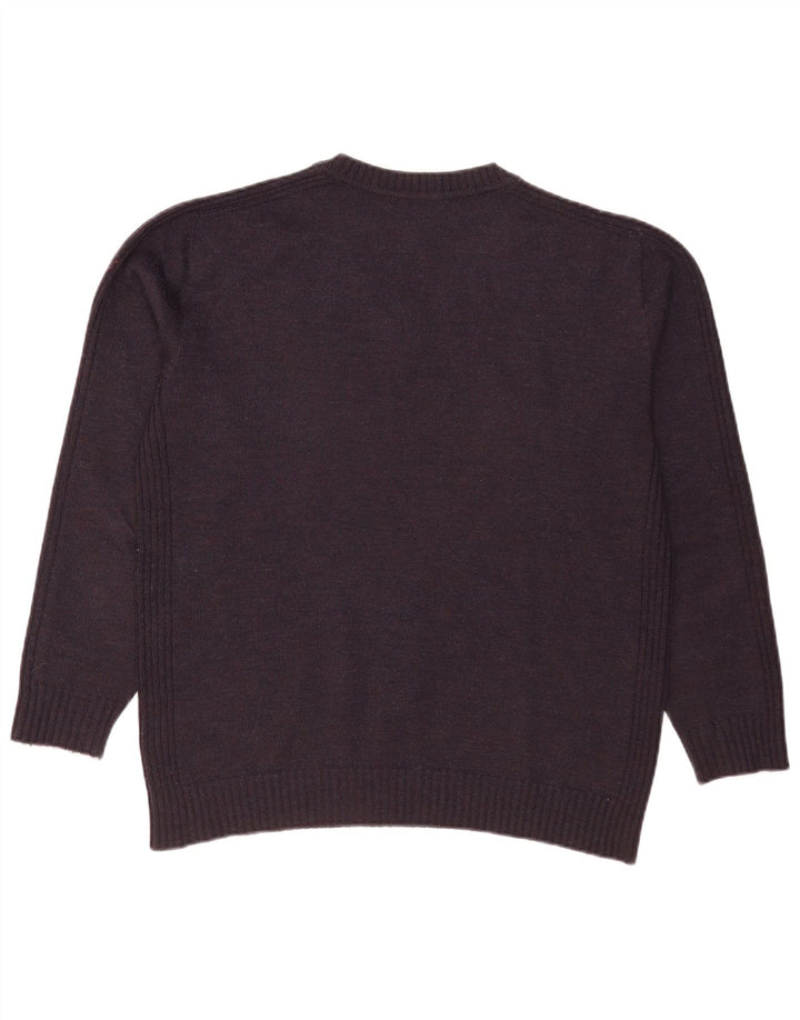 Suéter masculino Pierre Cardin com decote em V XL azul marinho