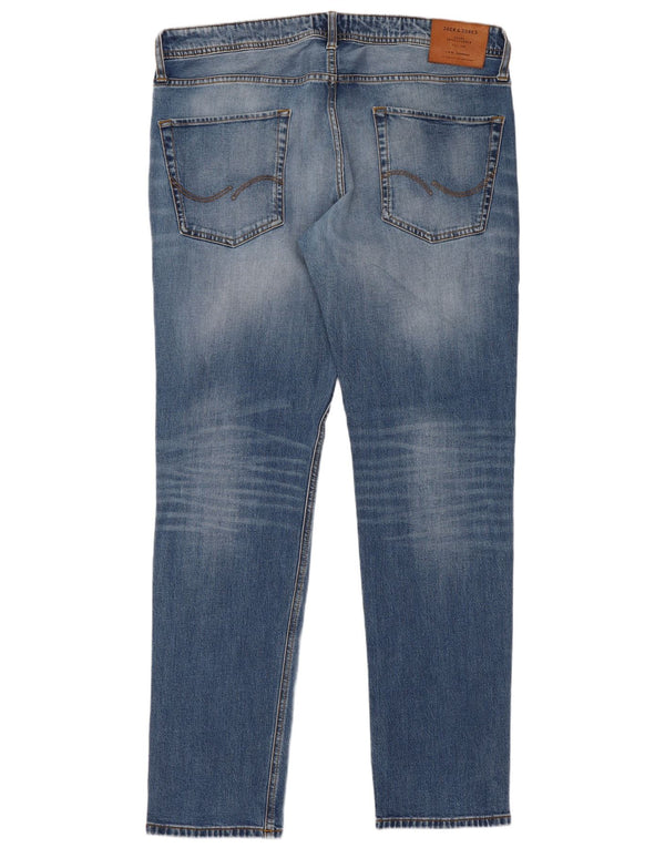 Jack & Jones Masculino Mike Comfort Fit Jeans Slim W36 L34 Azul Algodão