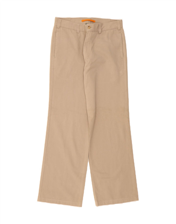 TIMBERLAND Mens Straight Chino Trousers W33 L33 Beige Cotton Vintage Timberland and Second-Hand Timberland from Messina Hembry 
