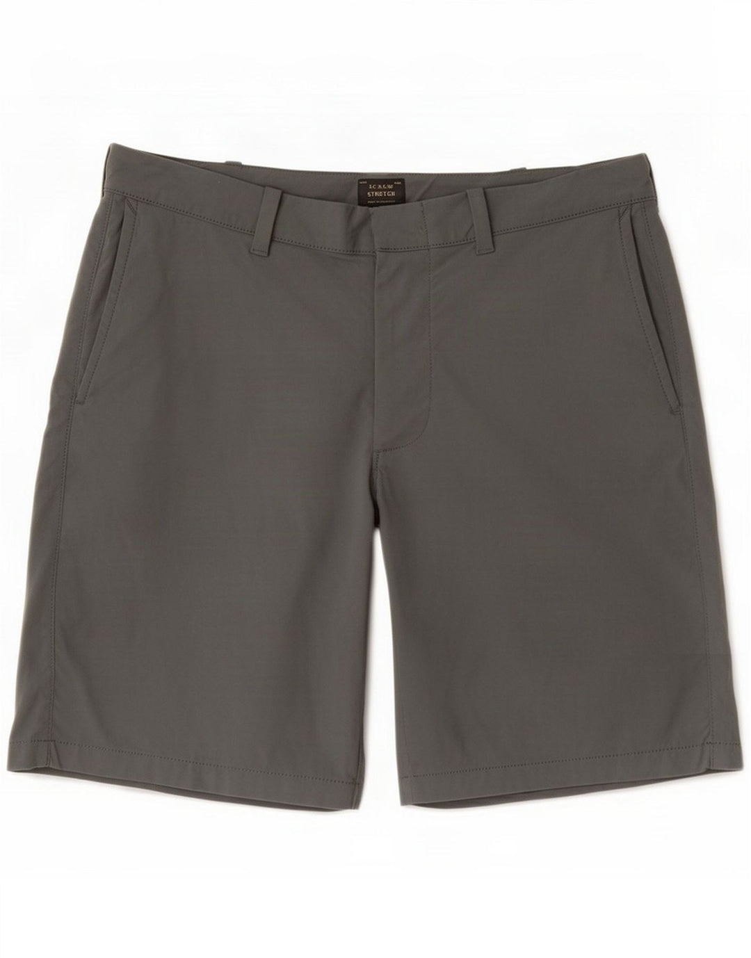 J. Crew Mens Chino Shorts Médio W33 Cinza Nylon