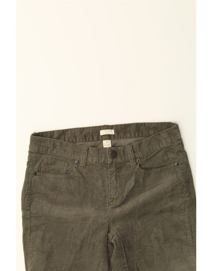 J. CREW Womens Slim Corduroy Trousers W30 L27 Khaki Cotton Vintage J. Crew and Second-Hand J. Crew from Messina Hembry 
